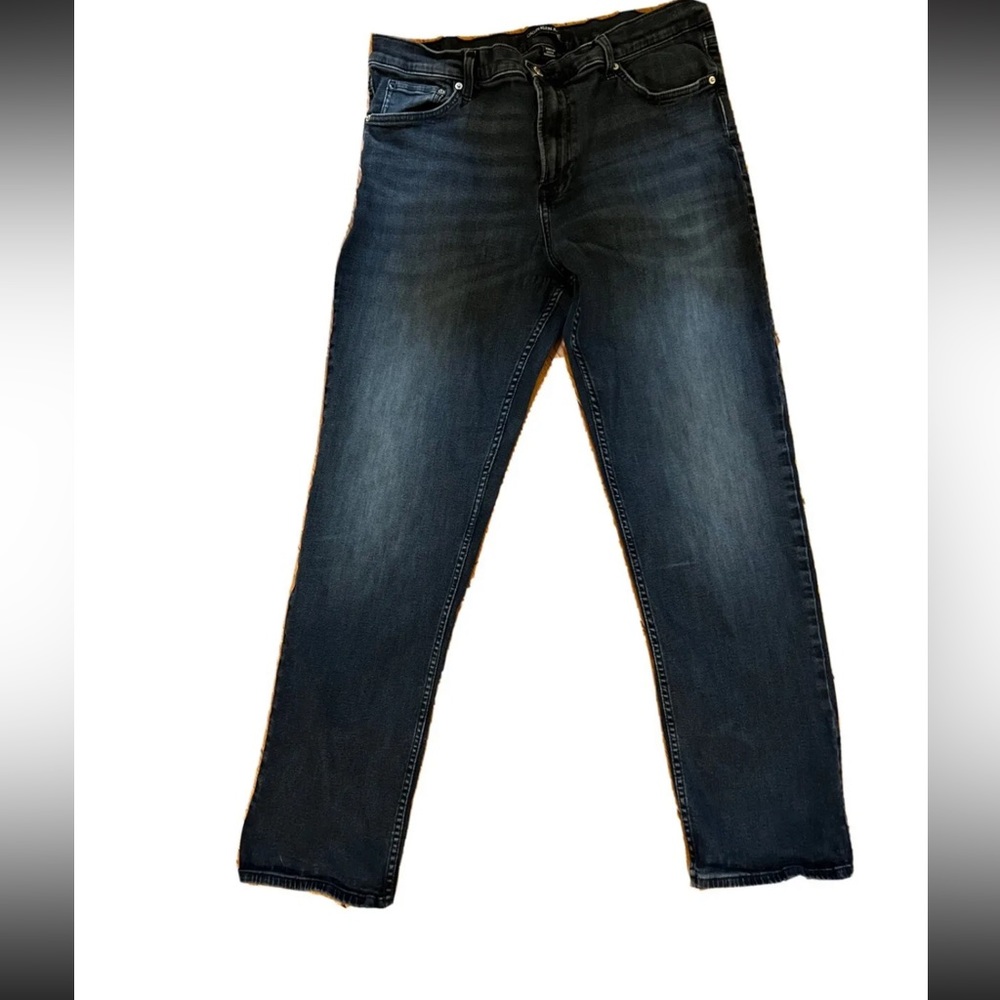 Calvin Klein 38x32 Dark Wash Straight Leg Denim Jeans CKJ 035 NWOT